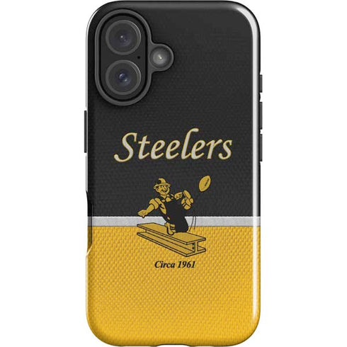 NFL Pittsburgh Steelers Vintage iPhone 16 Impact Case